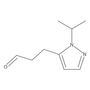3-[1-(propan-2-yl)-1H-pyrazol-5-yl]propanal Structure