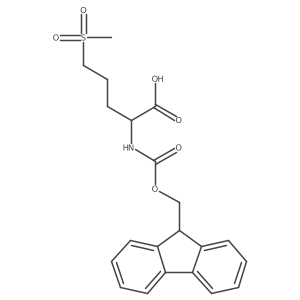 2-({[(9H-fluoren-9-yl)methoxy]carbonyl}amino)-5-methanesulfonylpentanoic acid Structure