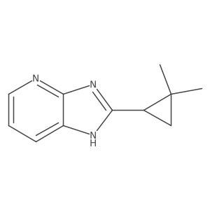 2-(2,2-dimethylcyclopropyl)-3H-imidazo[4,5-b]pyridine结构式