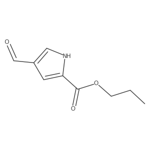 Propyl 4-formyl-1H-pyrrole-2-carboxylate结构式