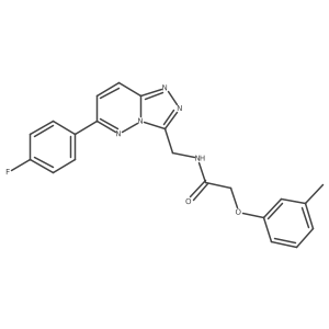 N-{[6-(4-Fluorophenyl)-[1,2,4]triazolo[4,3-B]pyridazin-3-YL]methyl}-2-(3-methylphenoxy)acetamide Structure