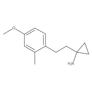 1-[2-(4-Methoxy-2-methylphenyl)ethyl]cyclopropan-1-amine Structure