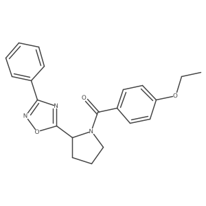 5-[1-(4-Ethoxybenzoyl)pyrrolidin-2-yl]-3-phenyl-1,2,4-oxadiazole结构式