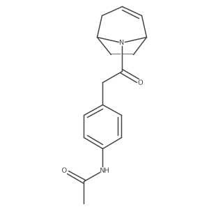 N-[4-(2-{8-azabicyclo[3.2.1]oct-2-en-8-yl}-2-oxoethyl)phenyl]acetamide结构式
