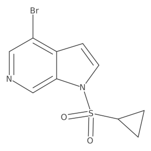 4-Bromo-1-(cyclopropylsulfonyl)-1H-pyrrolo[2,3-c]pyridine结构式