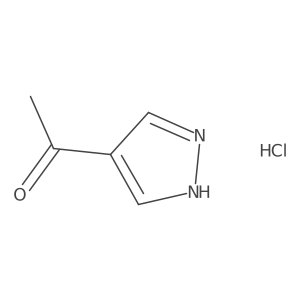 1-(1H-pyrazol-4-yl)ethan-1-one hydrochloride结构式