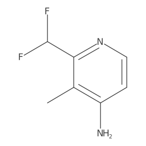 2-(Difluoromethyl)-3-methylpyridin-4-amine结构式