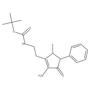 Tert-butyl 2-(4-amino-2,5-dihydro-2-methyl-5-oxo-1-phenyl-1h-pyrazol-3-yl)ethylcarbamate Structure