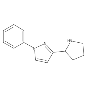 (R)-1-Phenyl-3-(pyrrolidin-2-yl)-1H-pyrazole Structure