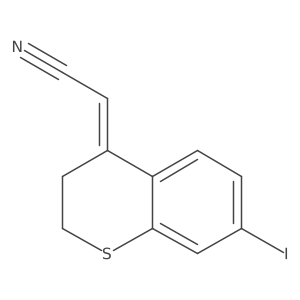 2-(7-Iodothiochroman-4-ylidene)acetonitrile Structure