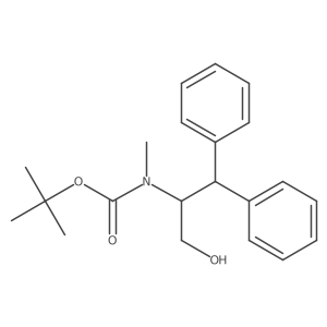 (1-Hydroxymethyl-2,2-diphenyl-ethyl)-methyl-carbamic acid tert-butyl ester结构式
