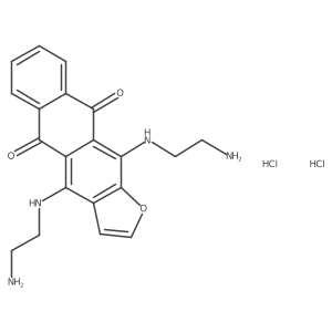 4,11-Bis((2-aminoethyl)amino)anthra[2,3-b]furan-5,10-dione dihydrochloride结构式