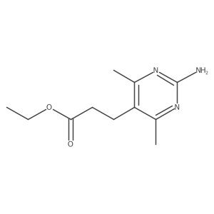 Ethyl 3-(2-amino-4,6-dimethylpyrimidin-5-yl)propanoate Structure