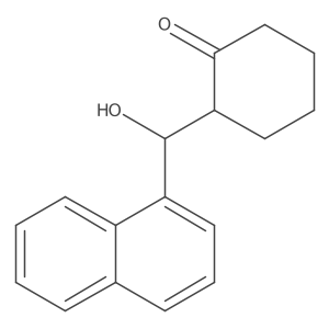 rel-(2S)-2-[(R)-Hydroxy-1-naphthalenylmethyl]cyclohexanone结构式