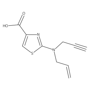 2-[(Prop-2-en-1-yl)(prop-2-yn-1-yl)amino]-1,3-thiazole-4-carboxylic acid Structure