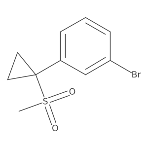 1-Bromo-3-(1-methanesulfonylcyclopropyl)benzene Structure