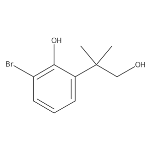 2-Bromo-6-(1-hydroxy-2-methylpropan-2-yl)phenol Structure