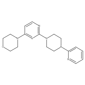 4-{2-[4-(Pyridin-2-yl)piperazin-1-yl]pyrimidin-4-yl}morpholine Structure