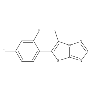 5-(2,4-Difluorophenyl)-6-methylthiazolo[3,2-B][1,2,4]triazole结构式
