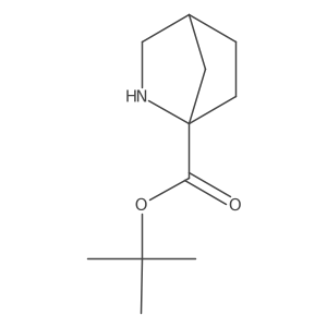 Tert-butyl 2-azabicyclo[2.2.1]heptane-1-carboxylate结构式
