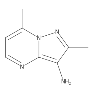2,7-Dimethylpyrazolo[1,5-a]pyrimidin-3-amine结构式