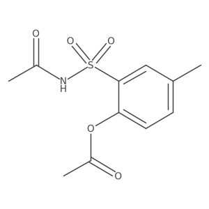 N-[[2-(Acetyloxy)-5-methylphenyl]sulfonyl]acetamide结构式