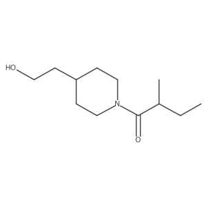 1-(4-(2-Hydroxyethyl)piperidin-1-yl)-2-methylbutan-1-one Structure