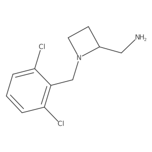 {1-[(2,6-Dichlorophenyl)methyl]azetidin-2-yl}methanamine结构式