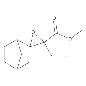 Methyl 3'-ethylspiro[bicyclo[2.2.1]heptane-2,2'-oxirane]-3'-carboxylate Structure