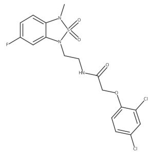2-(2,4-dichlorophenoxy)-N-(2-(6-fluoro-3-methyl-2,2-dioxidobenzo[c][1,2,5]thiadiazol-1(3H)-yl)ethyl)acetamide Structure