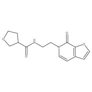 N-(2-(7-oxofuro[2,3-c]pyridin-6(7H)-yl)ethyl)tetrahydrofuran-3-carboxamide结构式