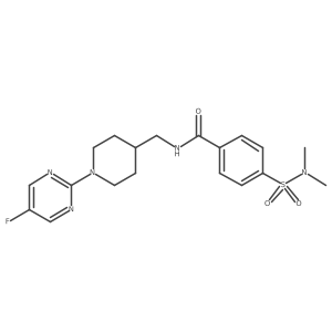 4-(N,N-dimethylsulfamoyl)-N-((1-(5-fluoropyrimidin-2-yl)piperidin-4-yl)methyl)benzamide Structure