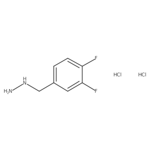 (3,4-Difluorobenzyl)hydrazine dihydrochloride Structure