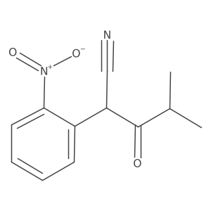 4-Methyl-2-(2-nitrophenyl)-3-oxopentanenitrile Structure