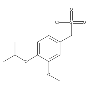 [3-Methoxy-4-(propan-2-yloxy)phenyl]methanesulfonyl chloride Structure