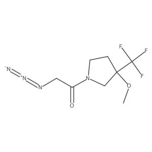 2-Azido-1-(3-methoxy-3-(trifluoromethyl)pyrrolidin-1-yl)ethan-1-one Structure