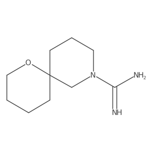 1-Oxa-8-azaspiro[5.5]undecane-8-carboximidamide结构式