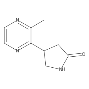 4-(3-Methylpyrazin-2-yl)pyrrolidin-2-one Structure