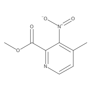 4-Methyl-3-nitropyridine-2-carboxylic acid methyl ester结构式