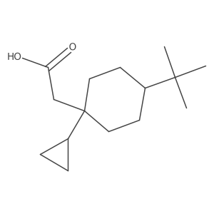 2-(4-Tert-butyl-1-cyclopropylcyclohexyl)acetic acid Structure
