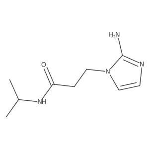 3-(2-amino-1H-imidazol-1-yl)-N-(propan-2-yl)propanamide Structure
