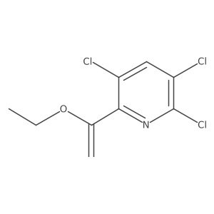 2,3,5-Trichloro-6-(1-ethoxyethenyl)pyridine结构式