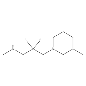[2,2-Difluoro-3-(3-methylpiperidin-1-yl)propyl](methyl)amine Structure