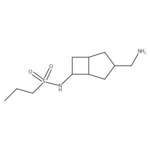 N-[3-(aminomethyl)bicyclo[3.2.0]heptan-6-yl]propane-1-sulfonamide结构式