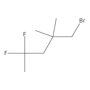 1-Bromo-4,4-difluoro-2,2-dimethylpentane Structure