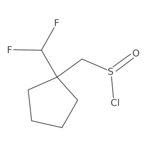 [1-(Difluoromethyl)cyclopentyl]methanesulfinyl chloride结构式