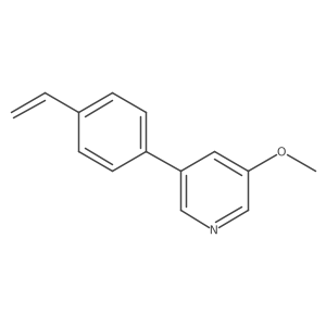 3-(4-Ethenylphenyl)-5-methoxypyridine结构式