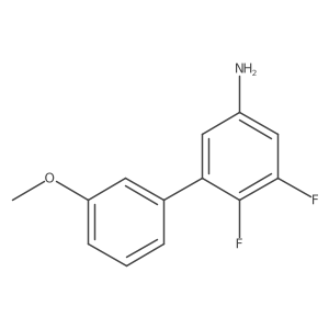 3,4-Difluoro-5-(3-methoxyphenyl)aniline Structure
