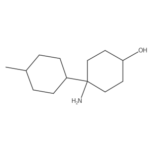 4-Amino-4-(4-methylcyclohexyl)cyclohexan-1-ol结构式