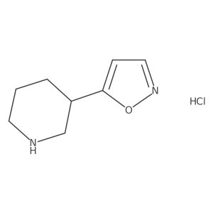 (S)-5-(piperidin-3-yl)isoxazole hydrochloride结构式